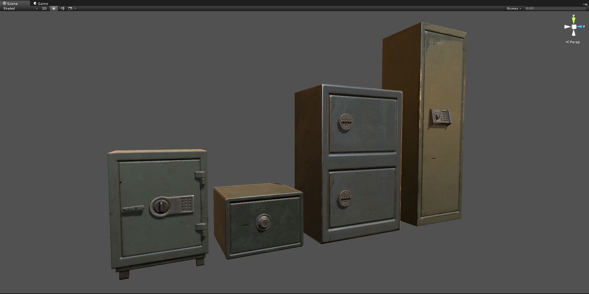 Lockers Pack vol1 Low-poly 3D model_6