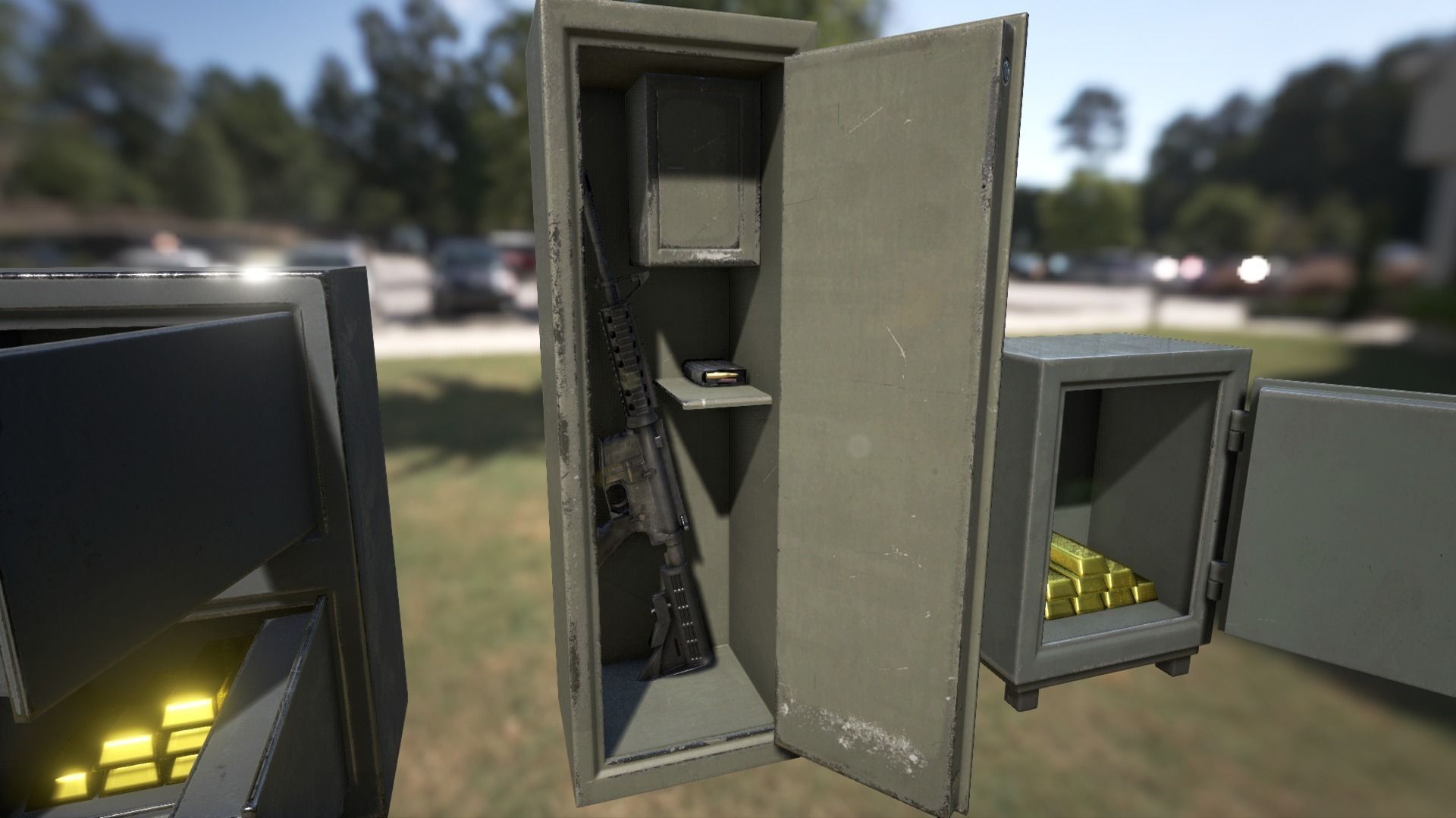 Lockers Pack vol1 Low-poly 3D model_4