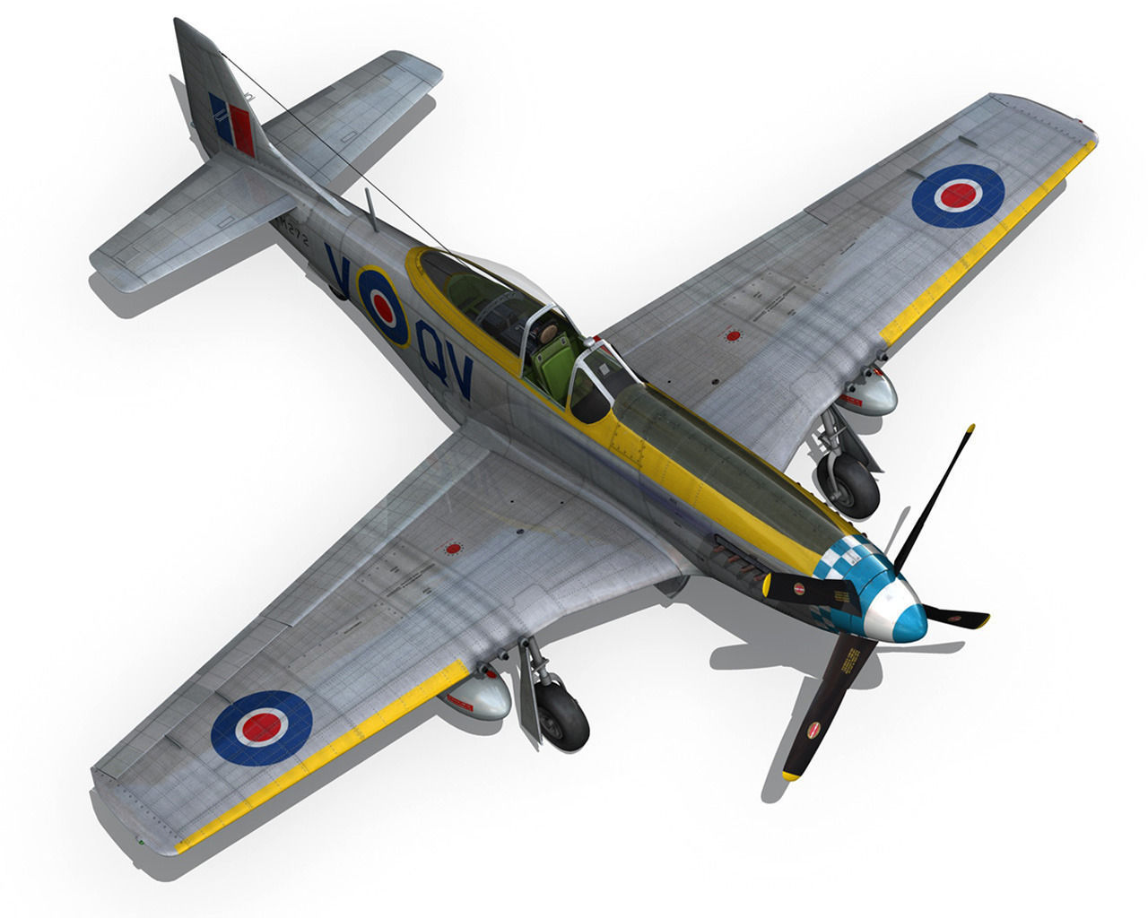North American P-51K Mustang MK IV - Dooleybird 3D model_14