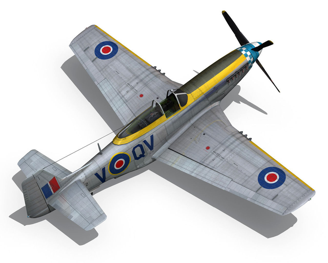 North American P-51K Mustang MK IV - Dooleybird 3D model_11