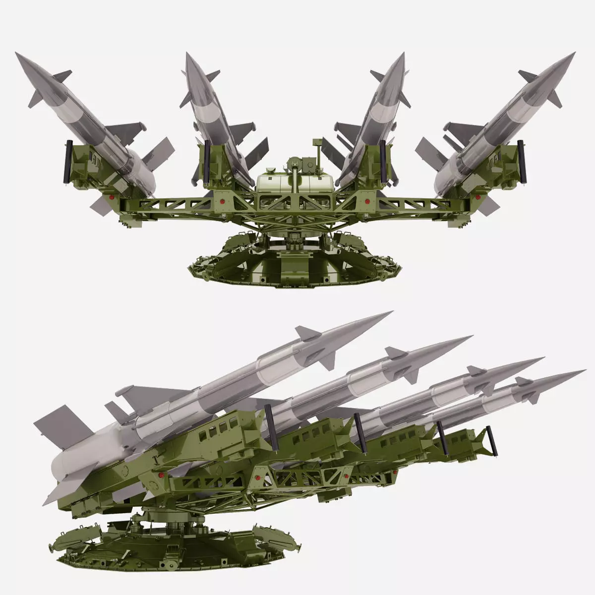 SA-3 Goa Rockets 3D model