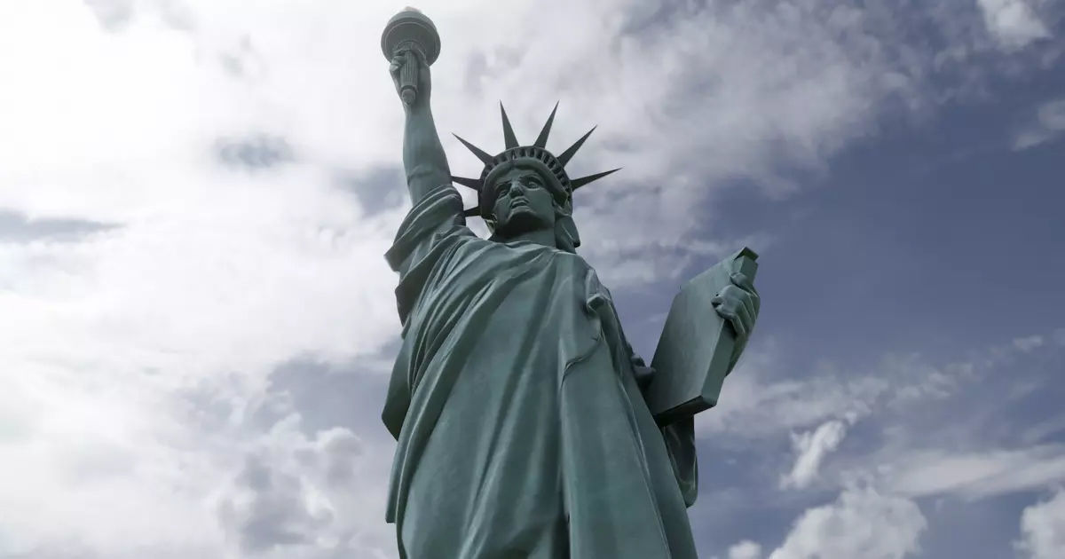 Low Poly PBR statue of liberty Low-poly 3D model_15