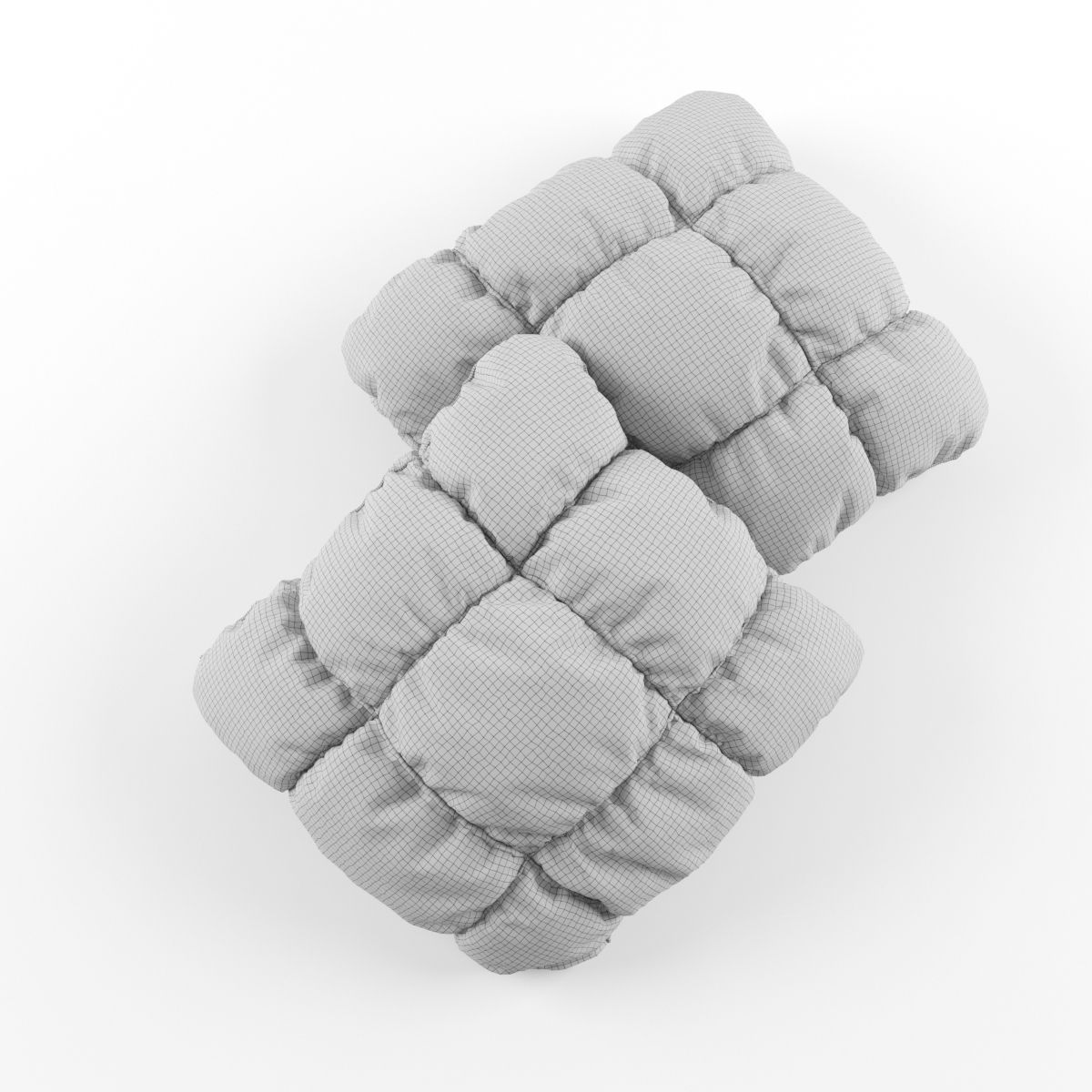 Poufs pillow 3D model_8