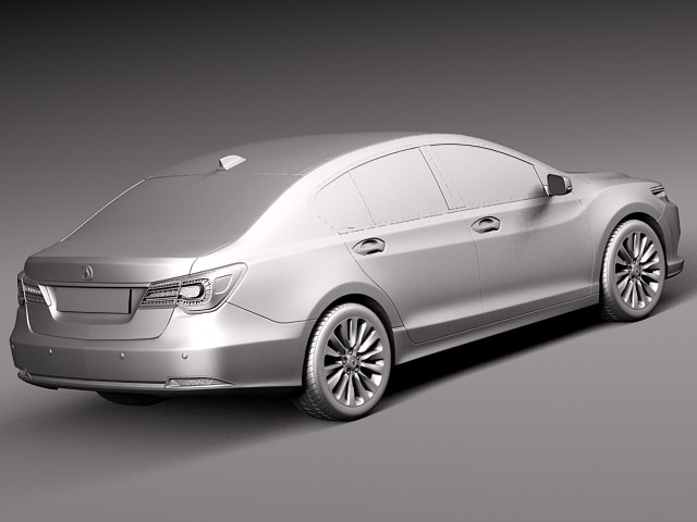 Acura RLX 2014 3D Model MAX OBJ 3DS FBX C4D LWO LW LWS  CGTrader.com