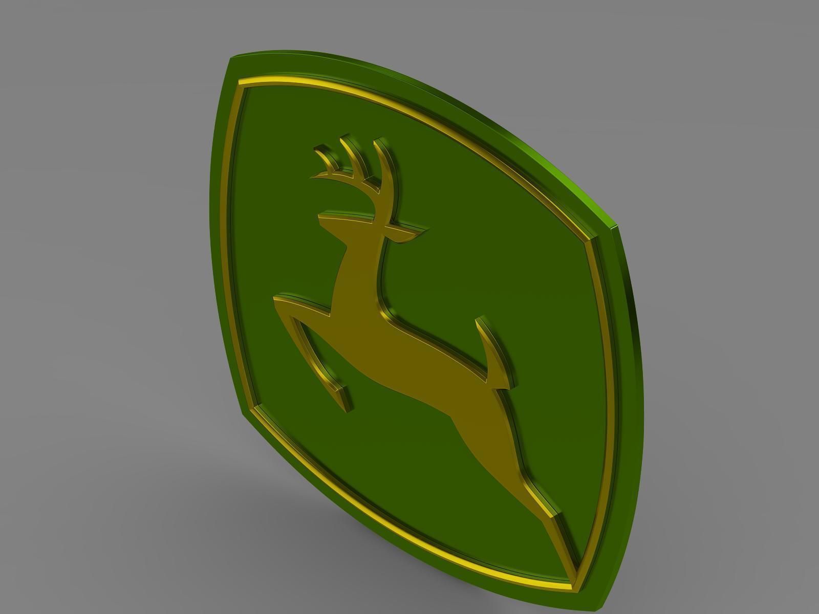 John Deer logo 3D model_5