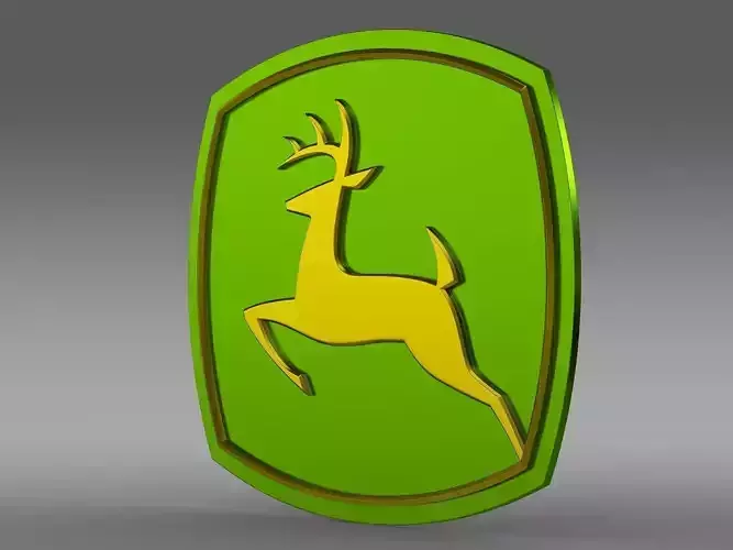John Deer logo 3D model