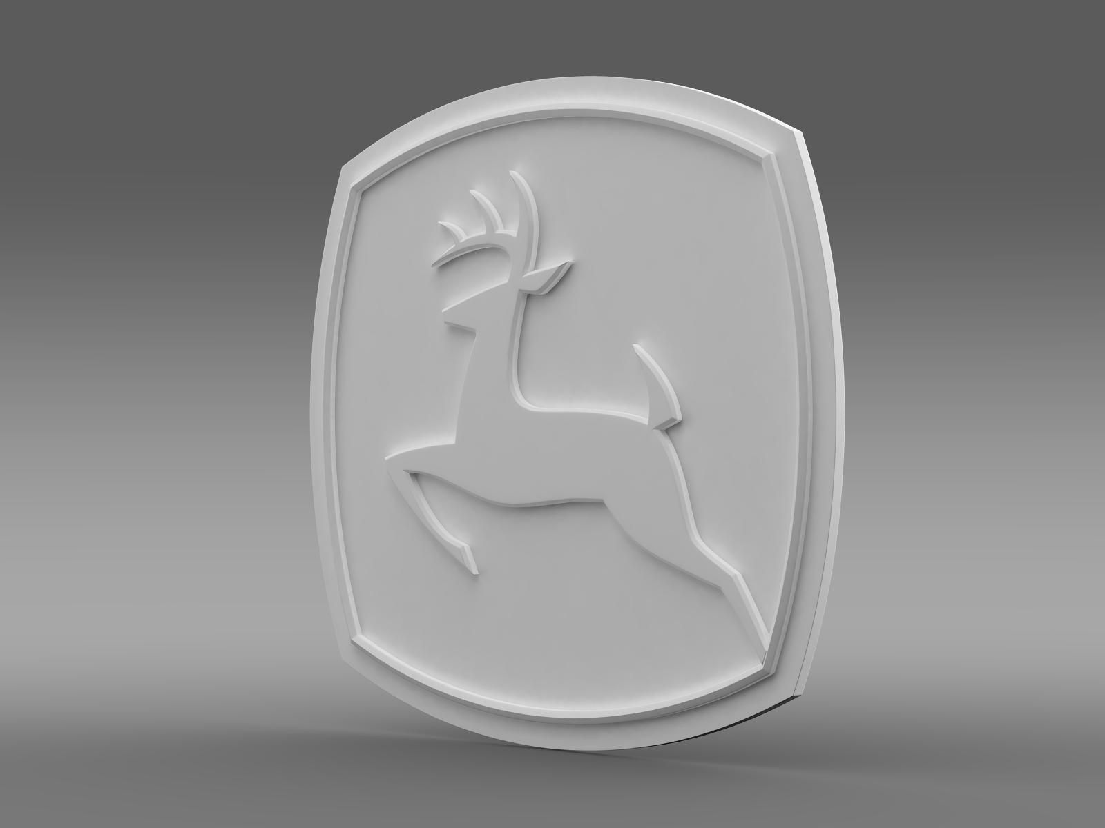 John Deer logo 3D model_9