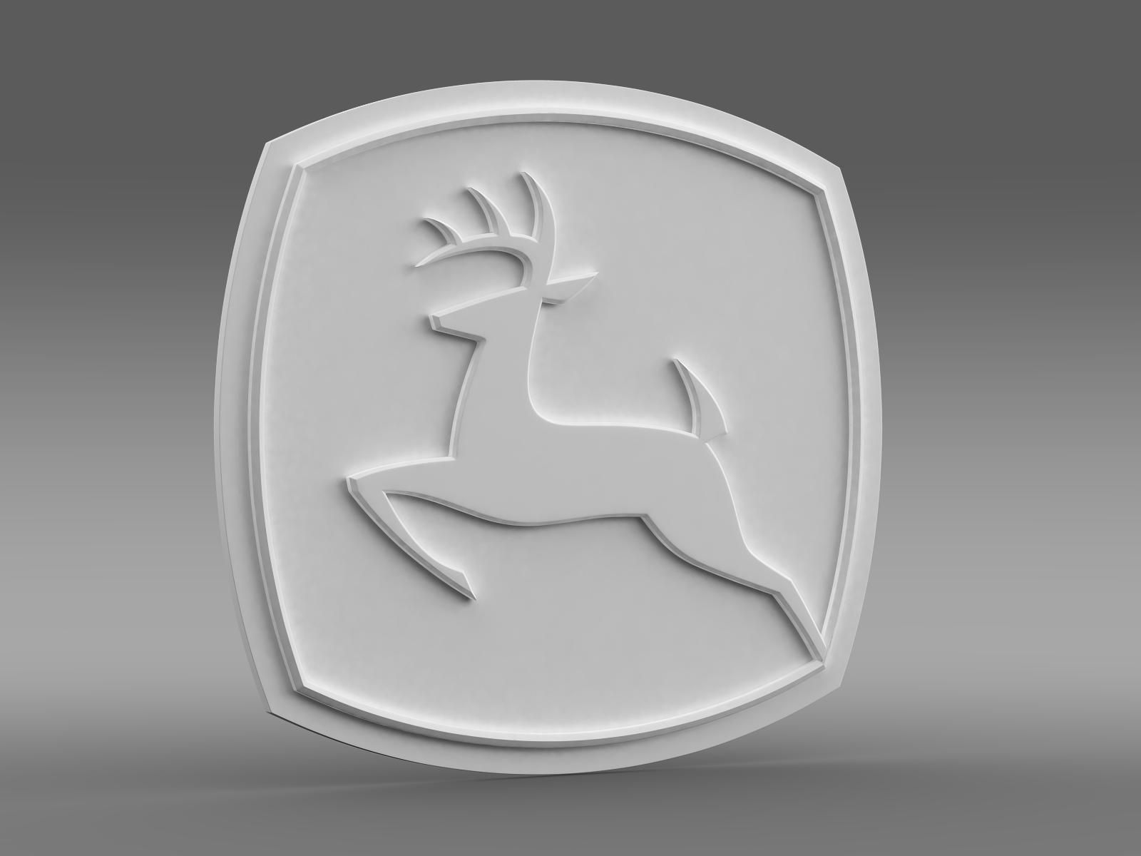 John Deer logo 3D model_11