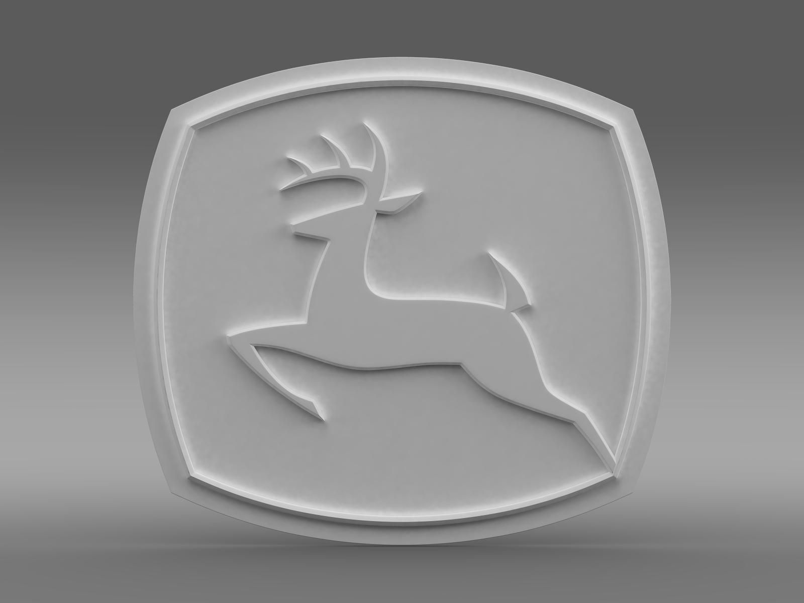 John Deer logo 3D model_10