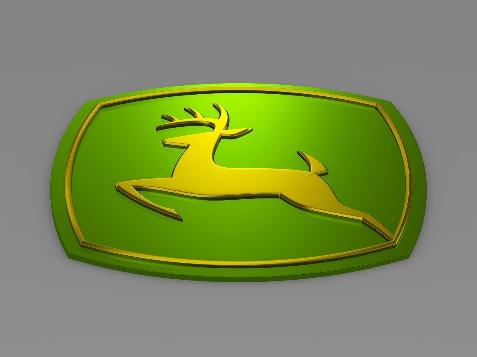 John Deer logo 3D model_7