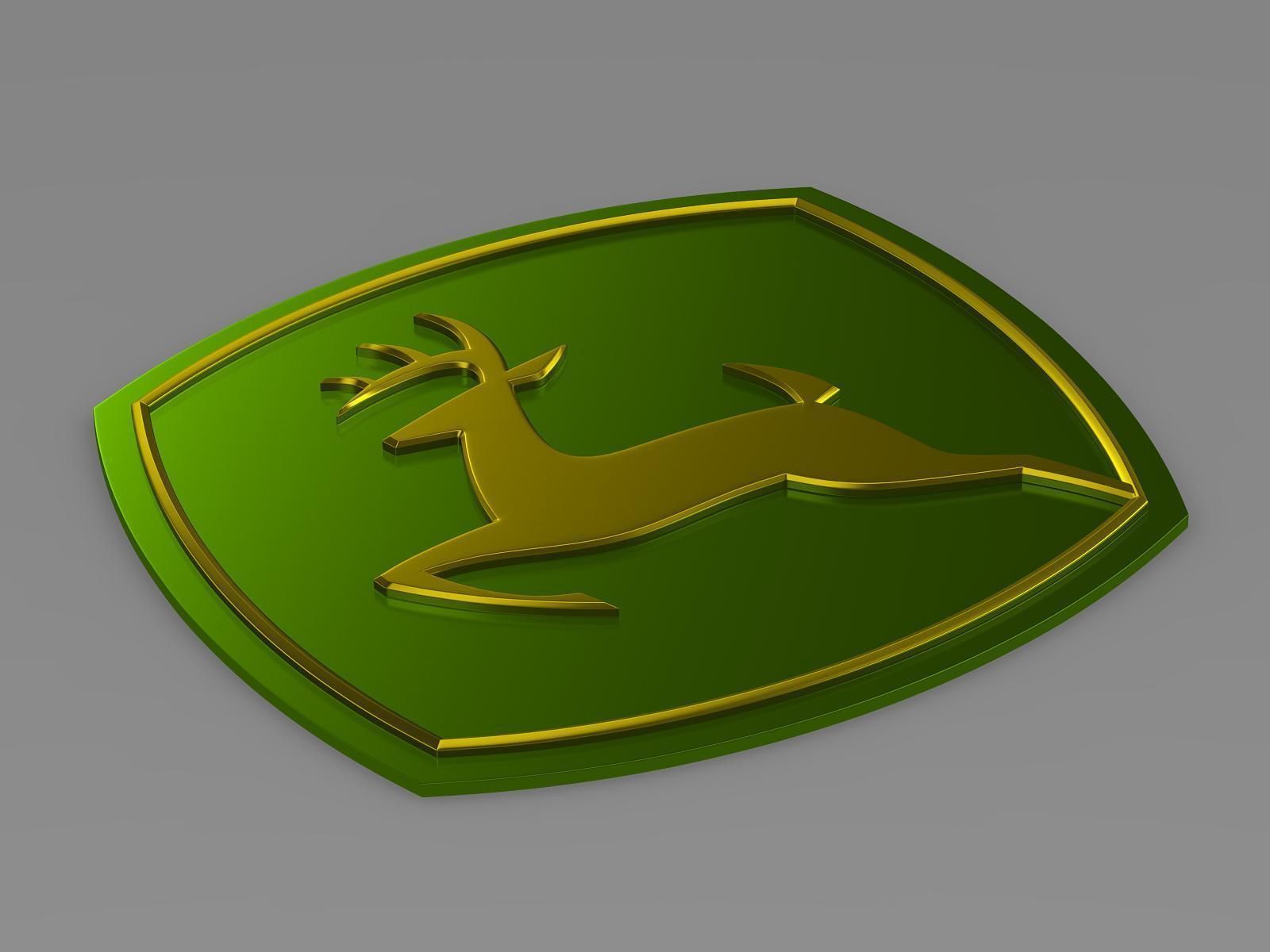 John Deer logo 3D model_8