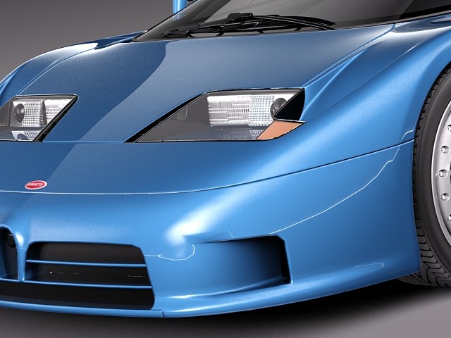 NOREV 1/43 Bugatti EB110 – Modèle De Développement 1991, Noir, Très Bon état
