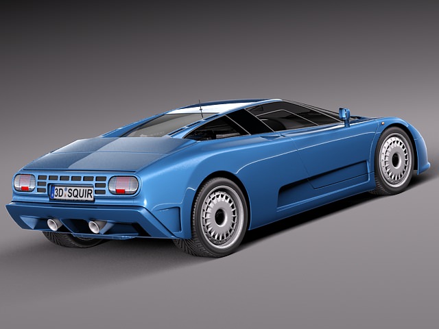 Bugatti EB110 1991 1995 3D model_4