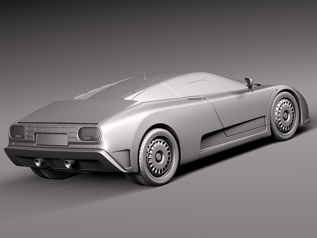 Bugatti EB110 1991 1995 3D model_11