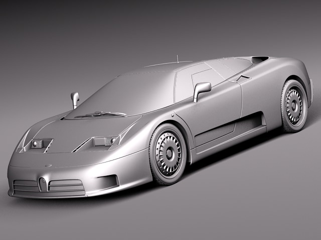 Bugatti EB110 1991 1995 3D model_8