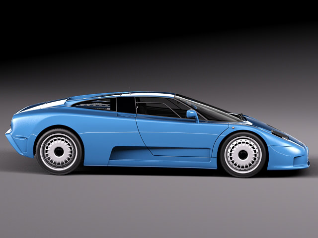 Bugatti EB110 1991 1995 3D model_6