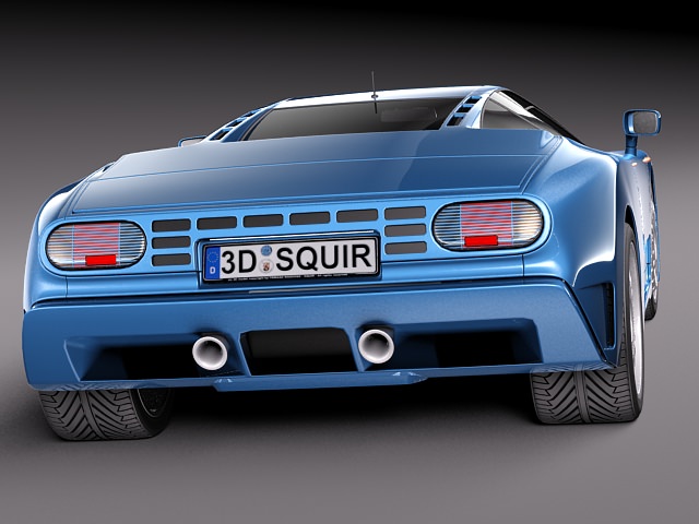 Bugatti EB110 1991 1995 3D model_5