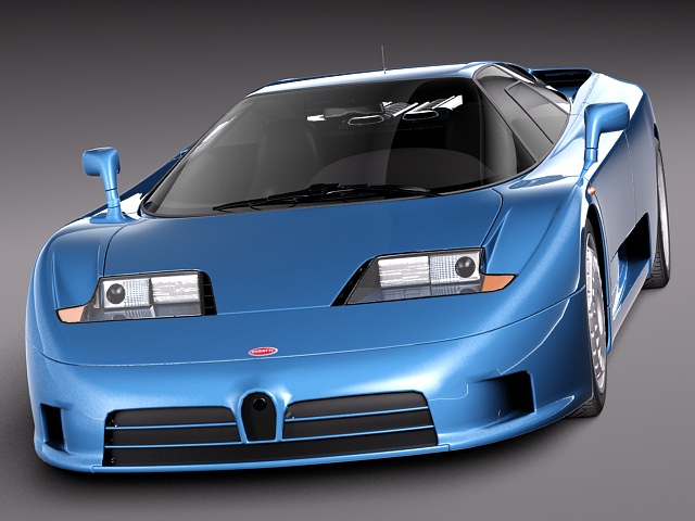 Bugatti EB110 1991 1995 3D model_1