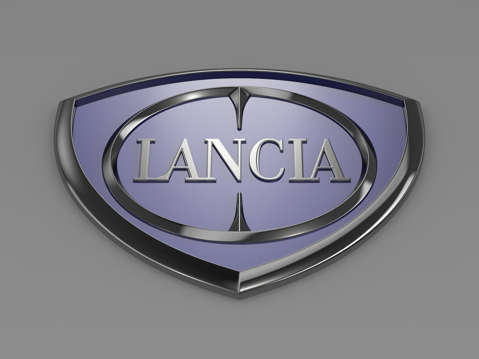 Lancia logotype 3D model_10