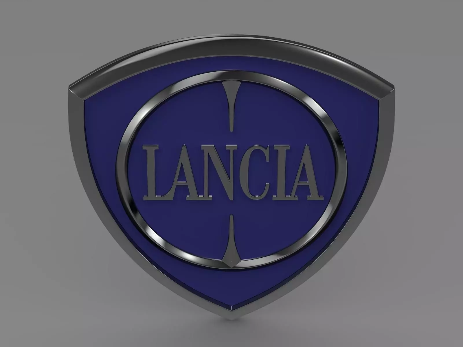 Lancia logotype 3D model_0