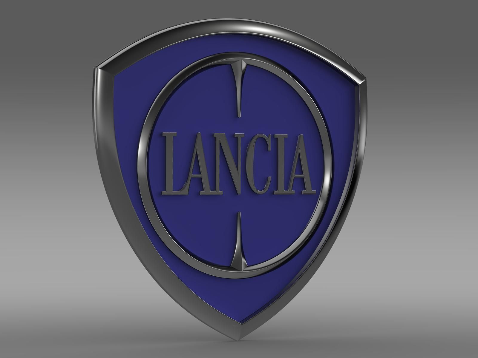 Lancia logotype 3D model_3