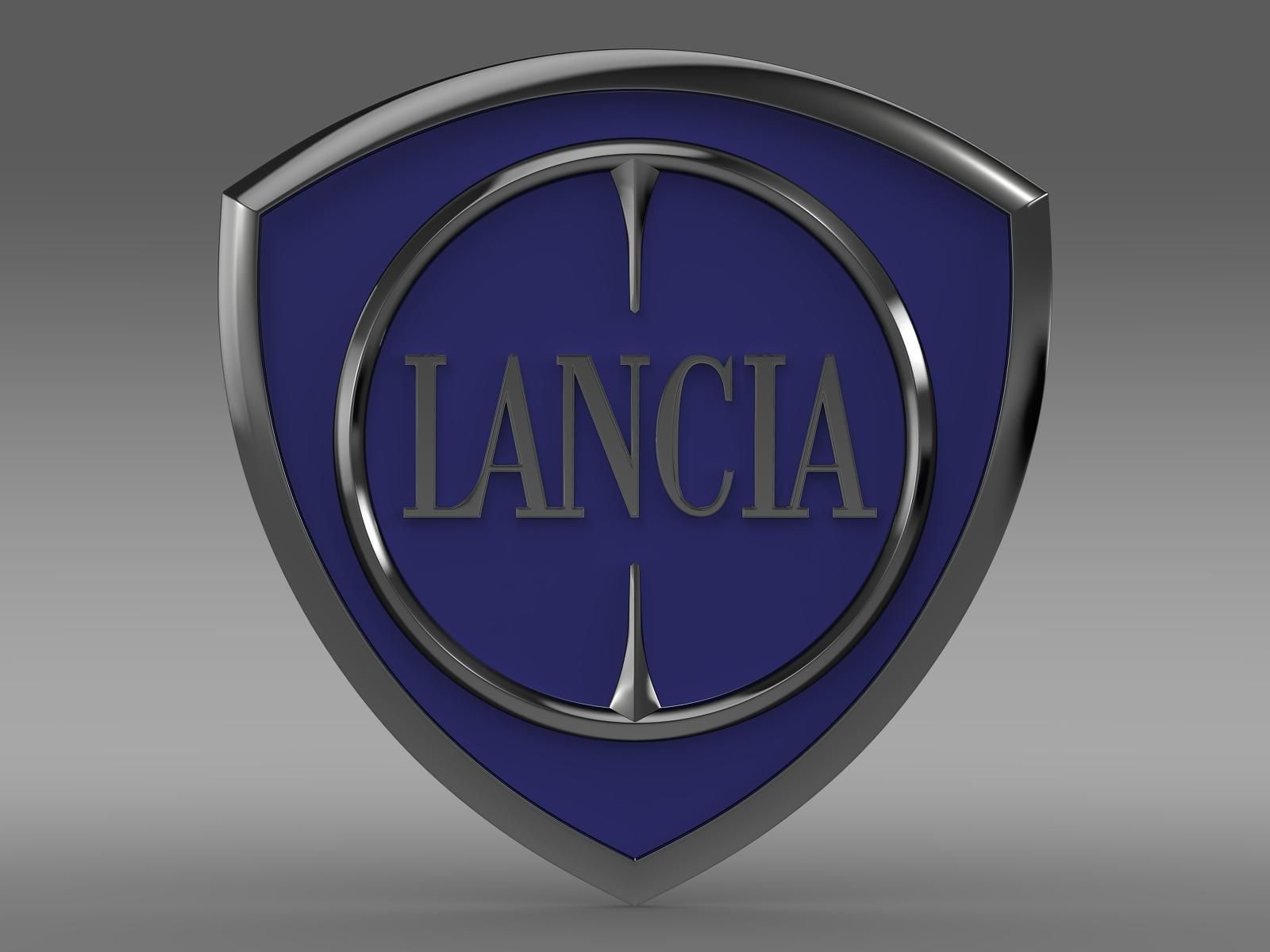 Lancia logotype 3D model_4