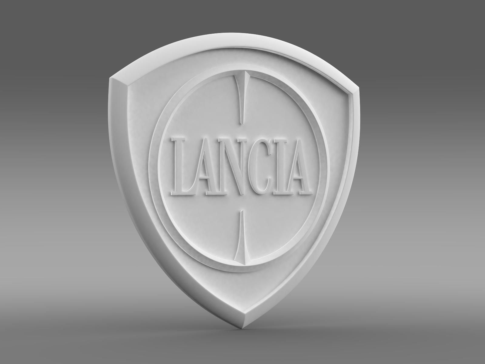 Lancia logotype 3D model_8