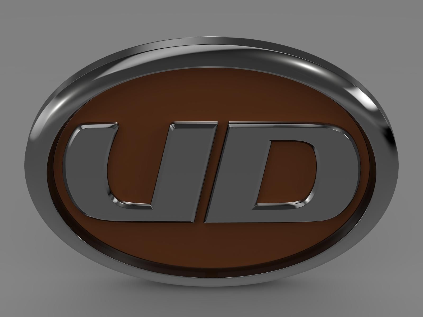 UD Trucks logo 3D model_5