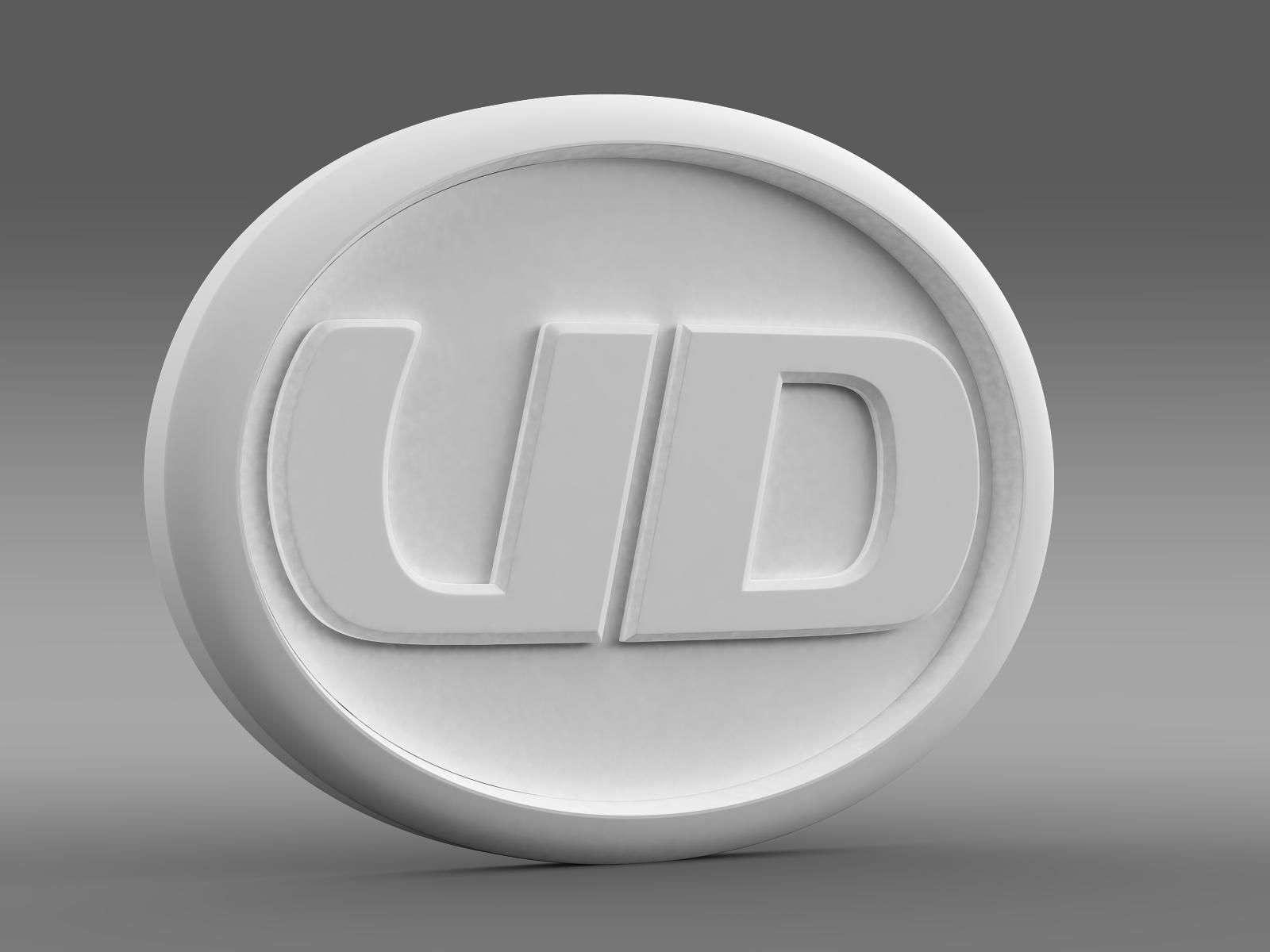 UD Trucks logo 3D model_9