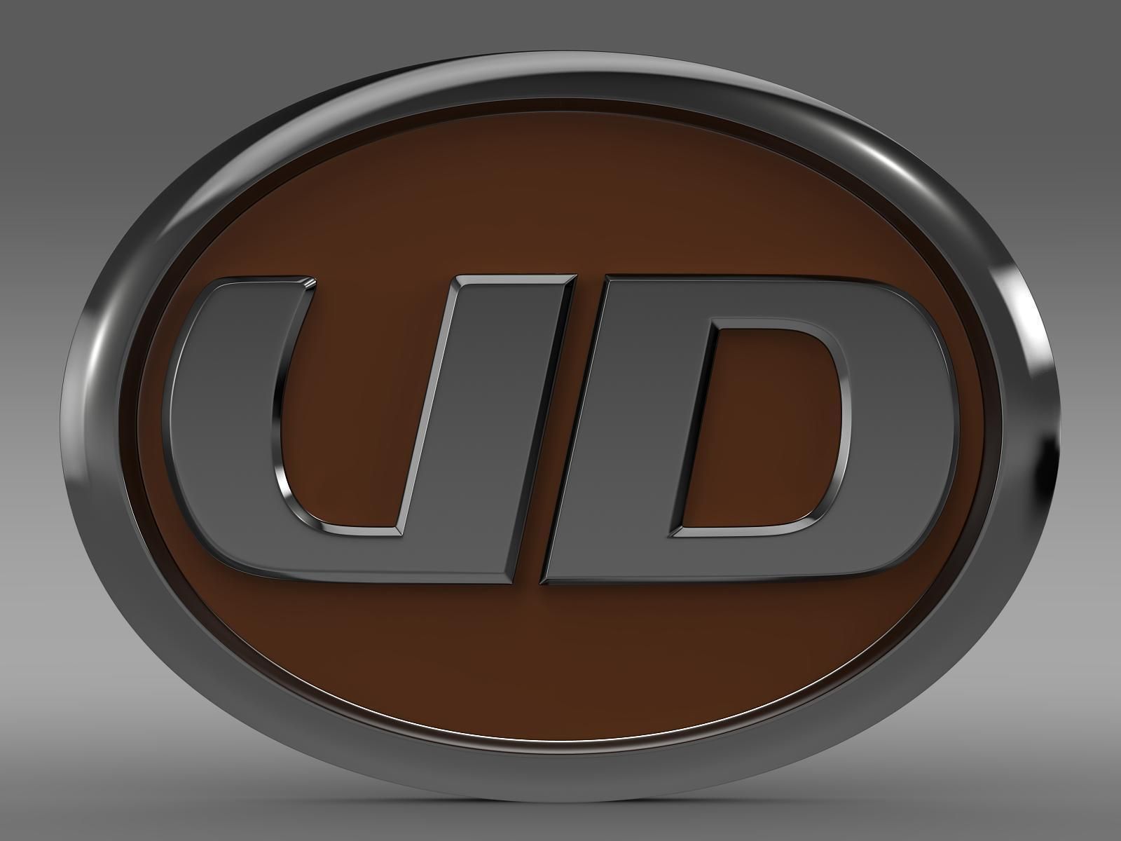 UD Trucks logo 3D model_2