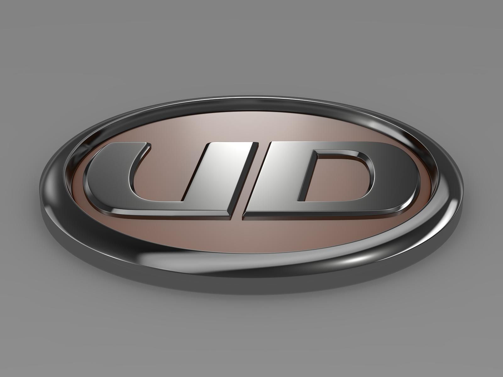 UD Trucks logo 3D model_7