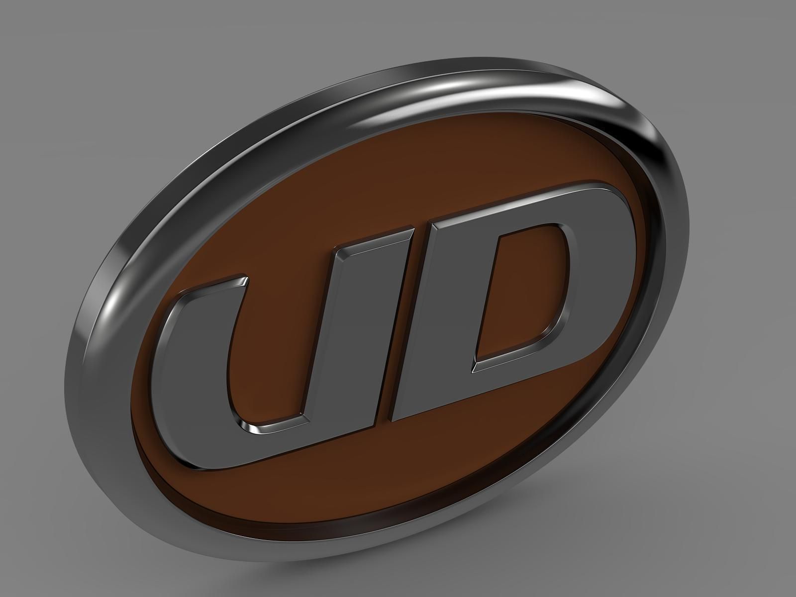 UD Trucks logo 3D model_4