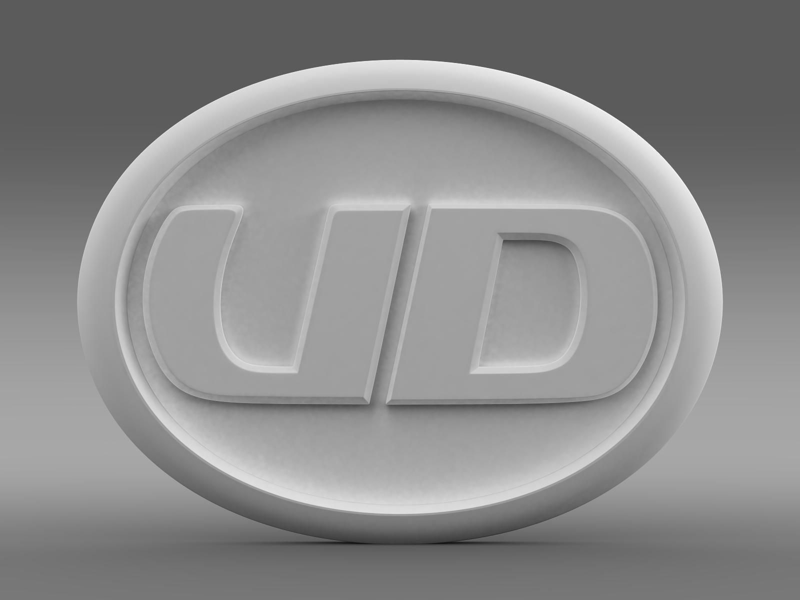 UD Trucks logo 3D model_10