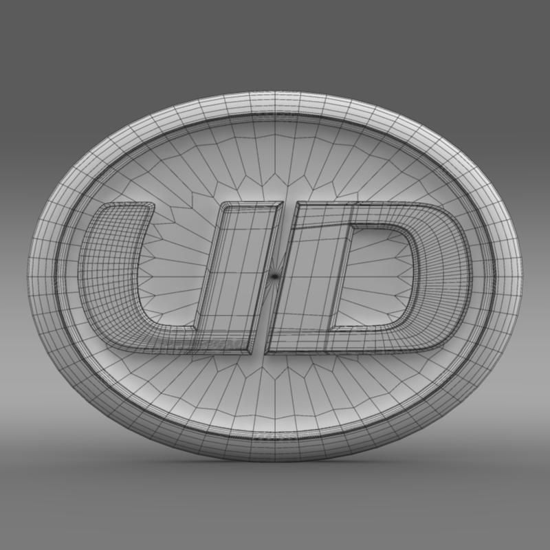 UD Trucks logo 3D model_11