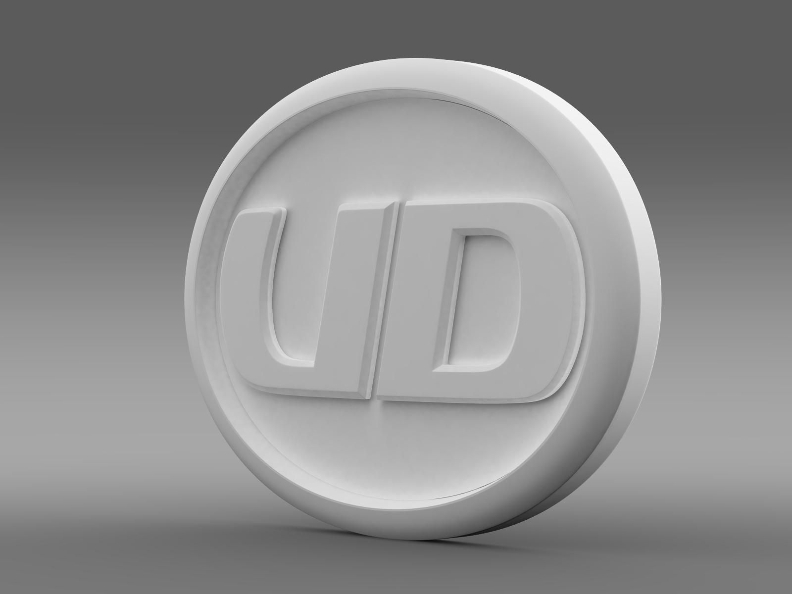 UD Trucks logo 3D model_8