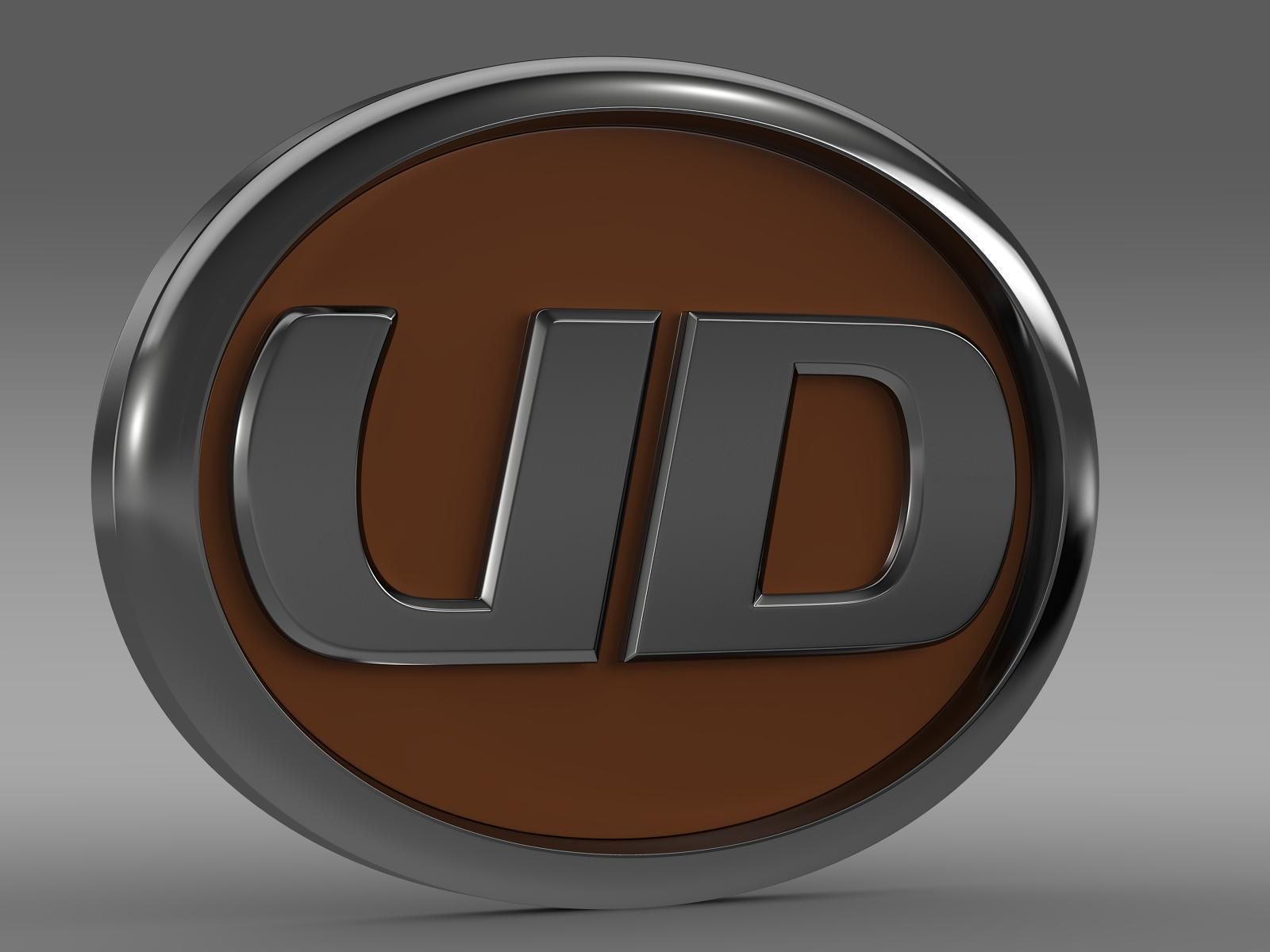 UD Trucks logo 3D model_1