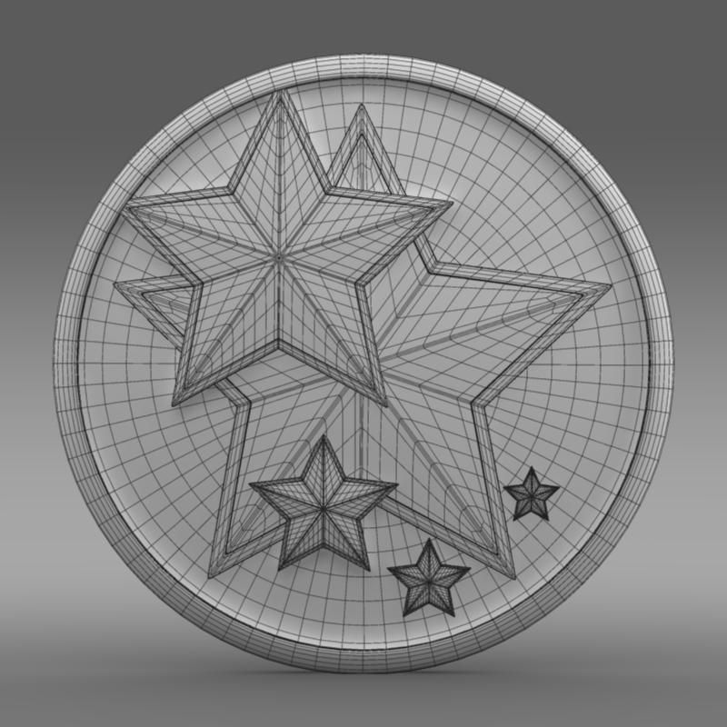 Venucia logo 3D model_11