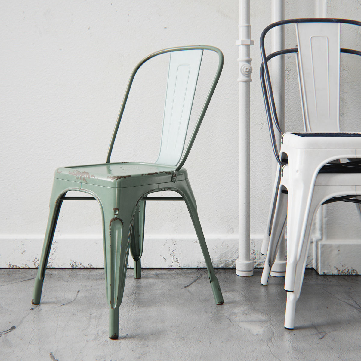 Rusty Tolix A Chair 3D model_1