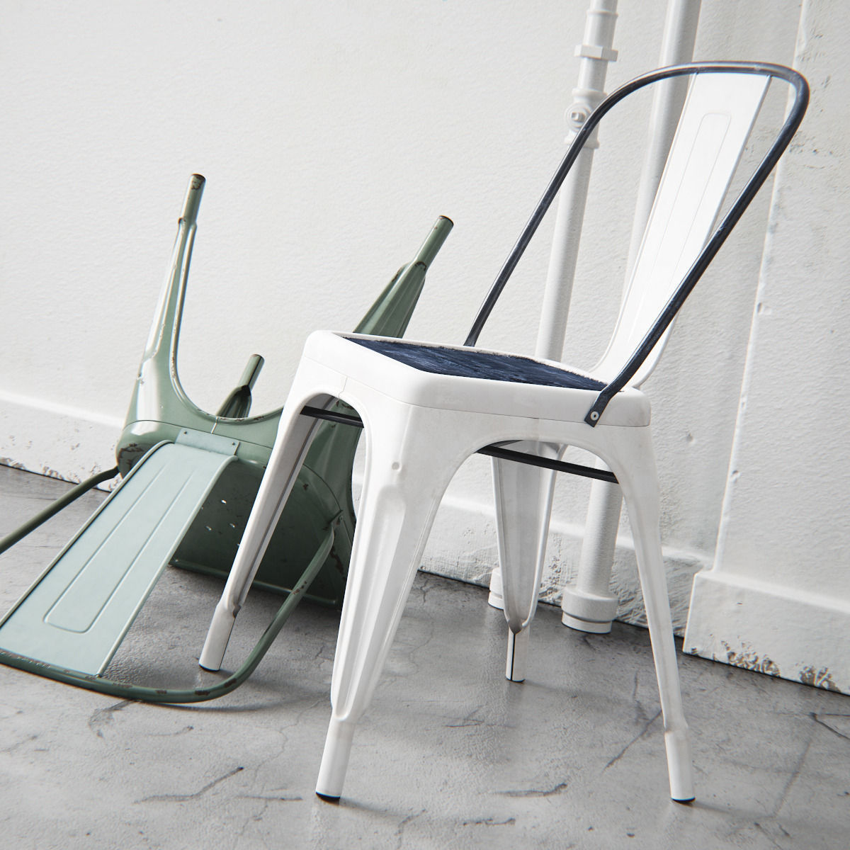 Rusty Tolix A Chair 3D model_2