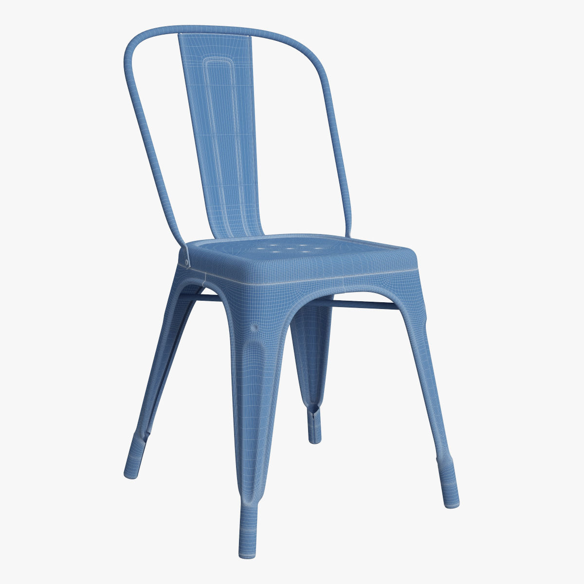 Rusty Tolix A Chair 3D model_9