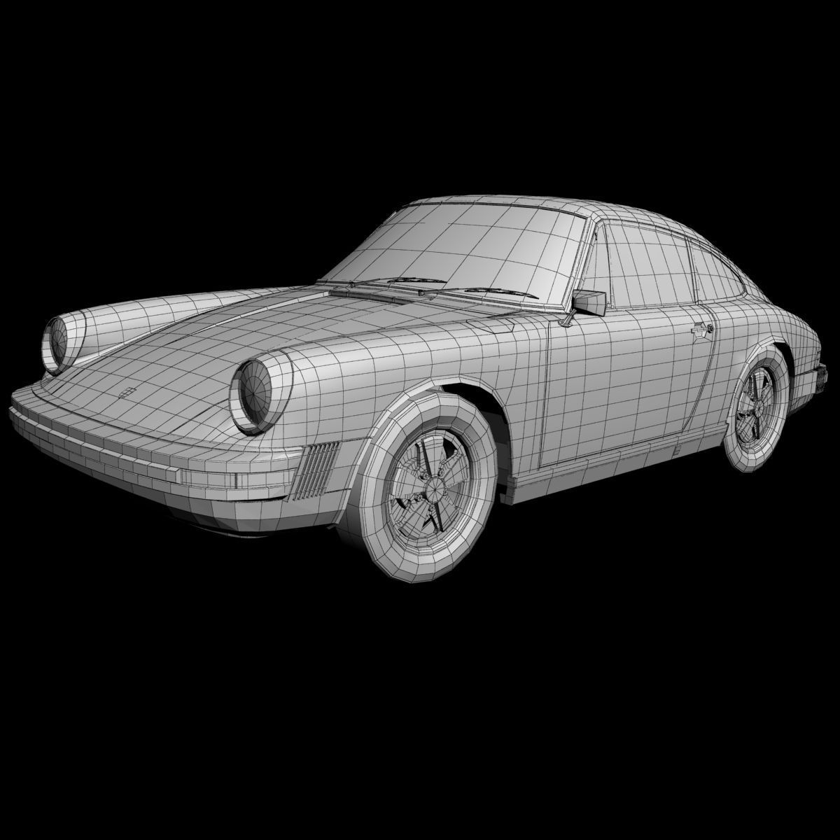 Porsche 911 1974 3D model_13