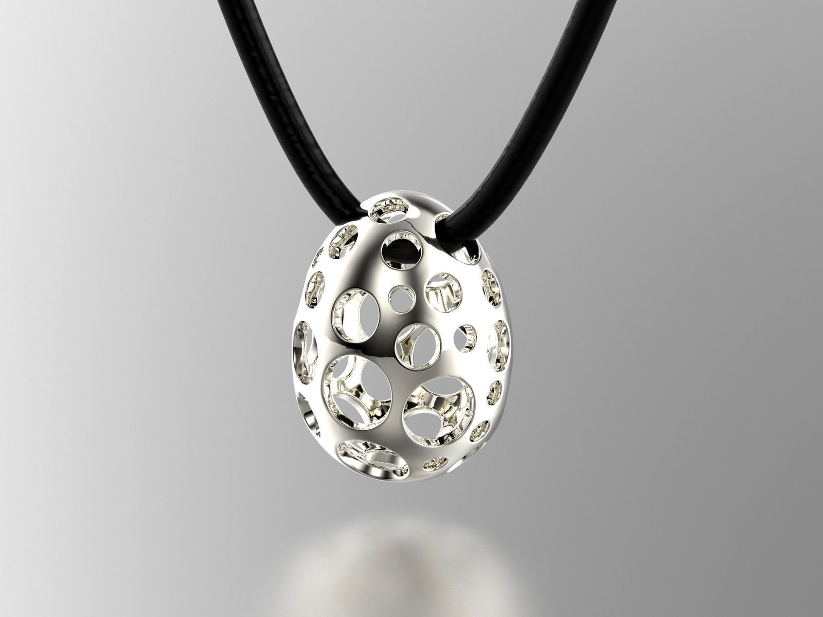 Easter eggs collection pedant set 2 hollow 0140 3D print model_2