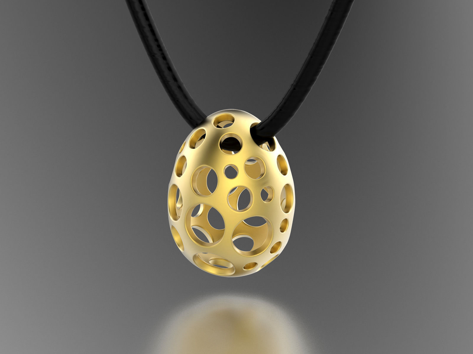 Easter eggs collection pedant set 2 hollow 0140 3D print model_3