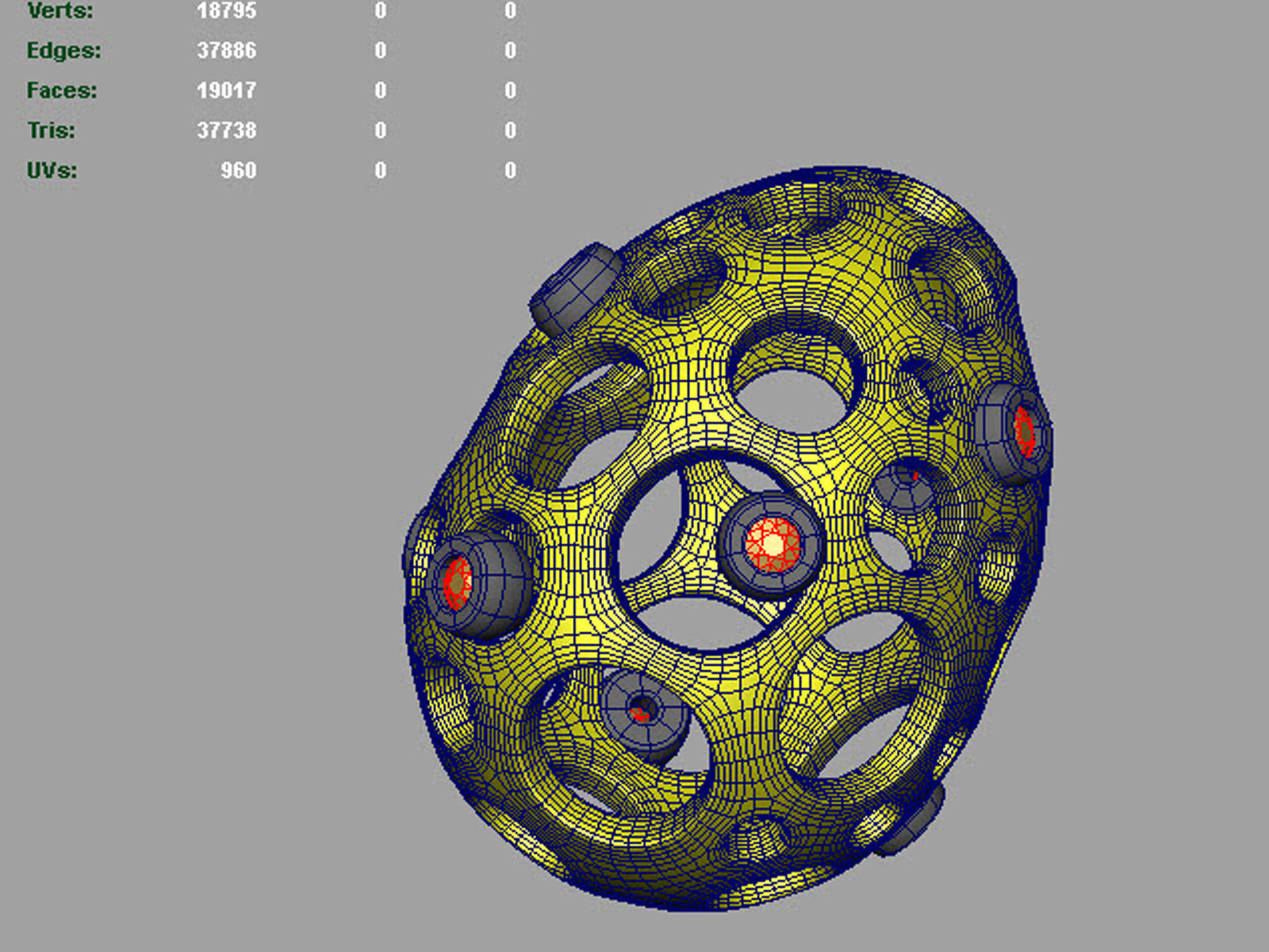Easter eggs collection pedant set 2 with gems 0140 3D print model_9