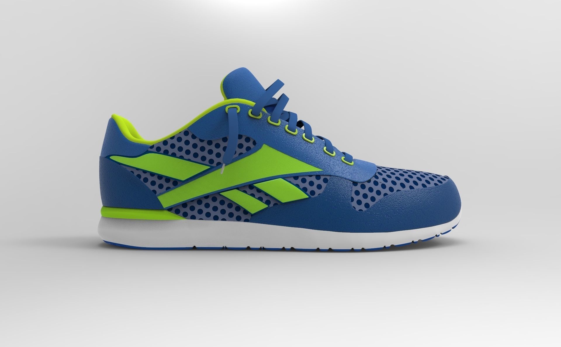 reebok shoe model 3D model_2