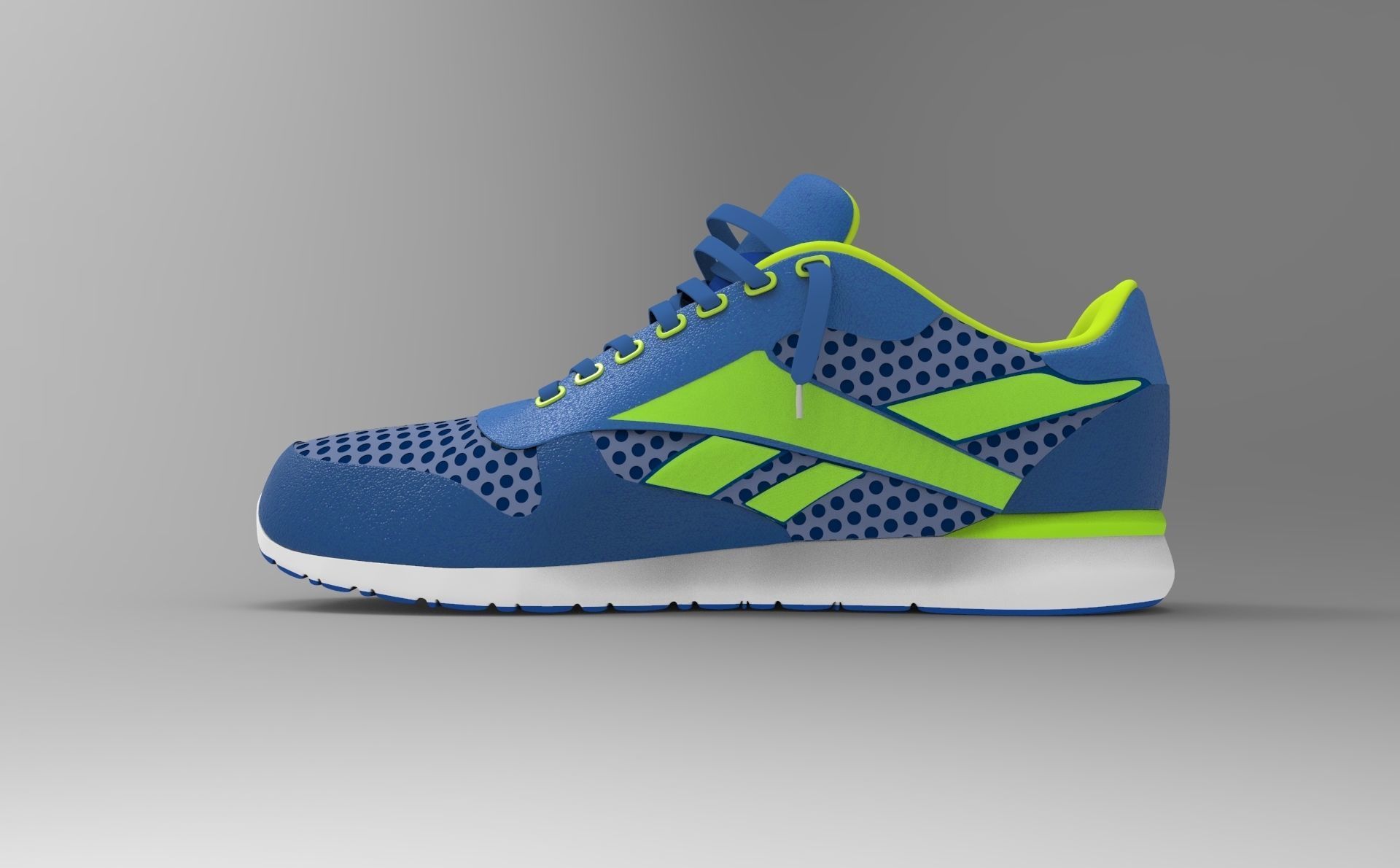 reebok shoe model 3D model_7