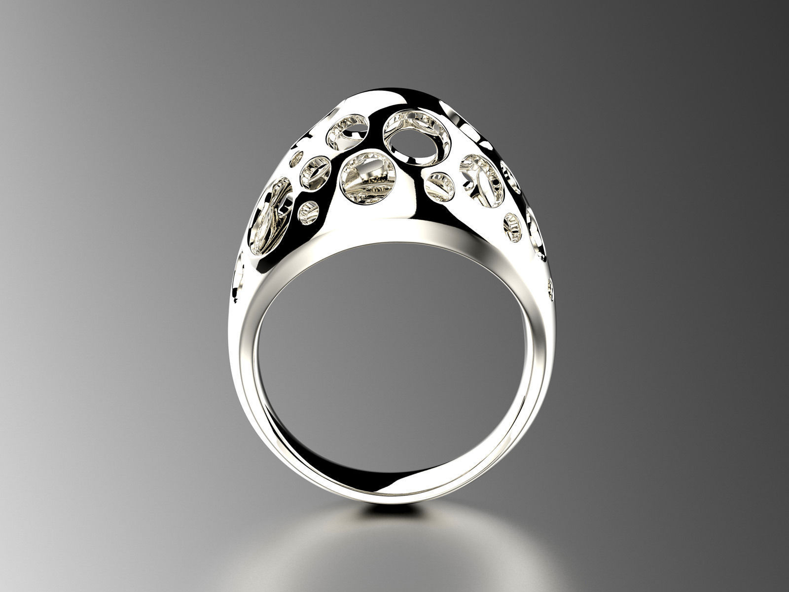 Easter eggs collection ring sets 2-3 hollow 0140 3D print model_5