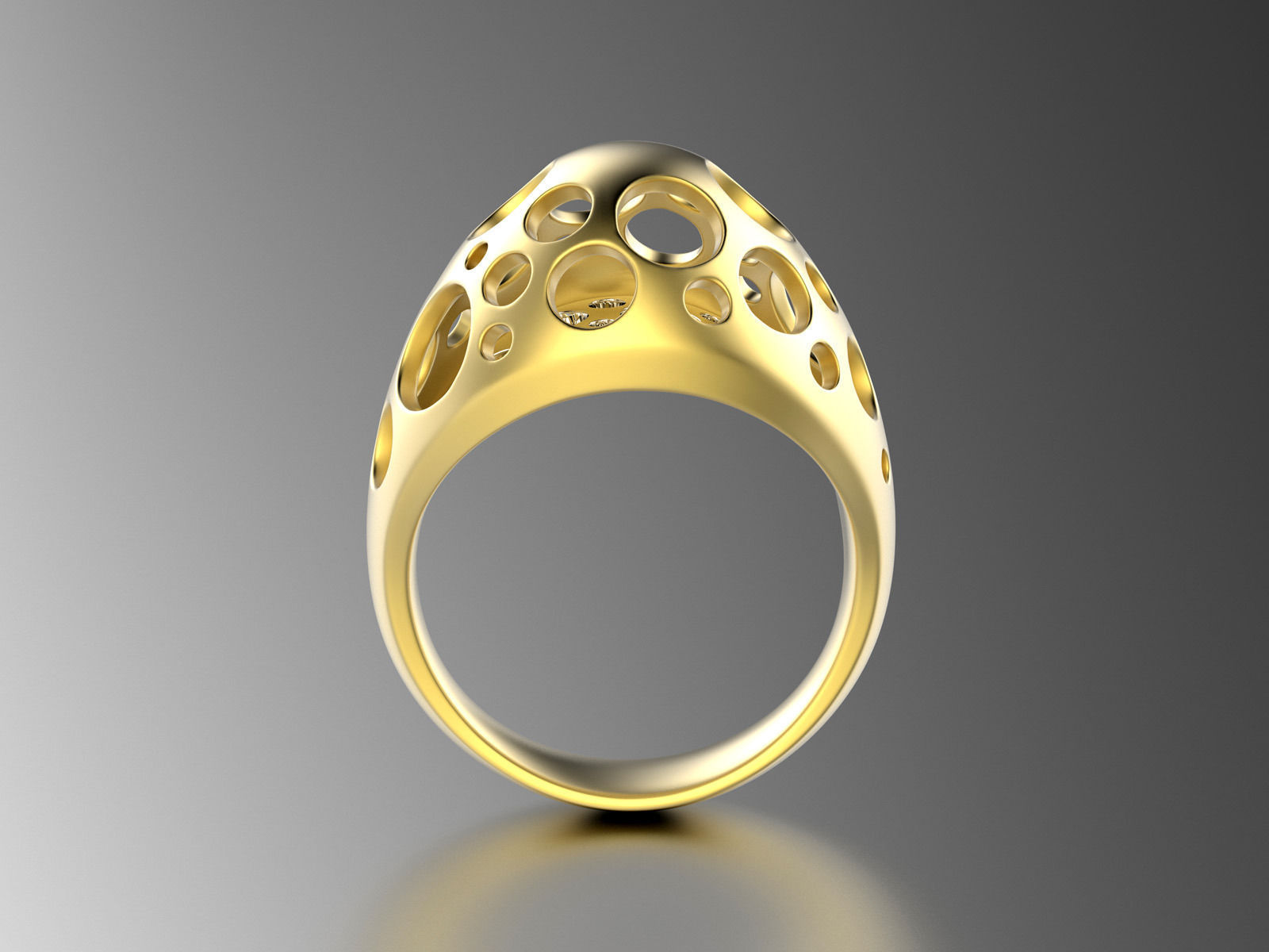 Easter eggs collection ring sets 2-3 hollow 0140 3D print model_4