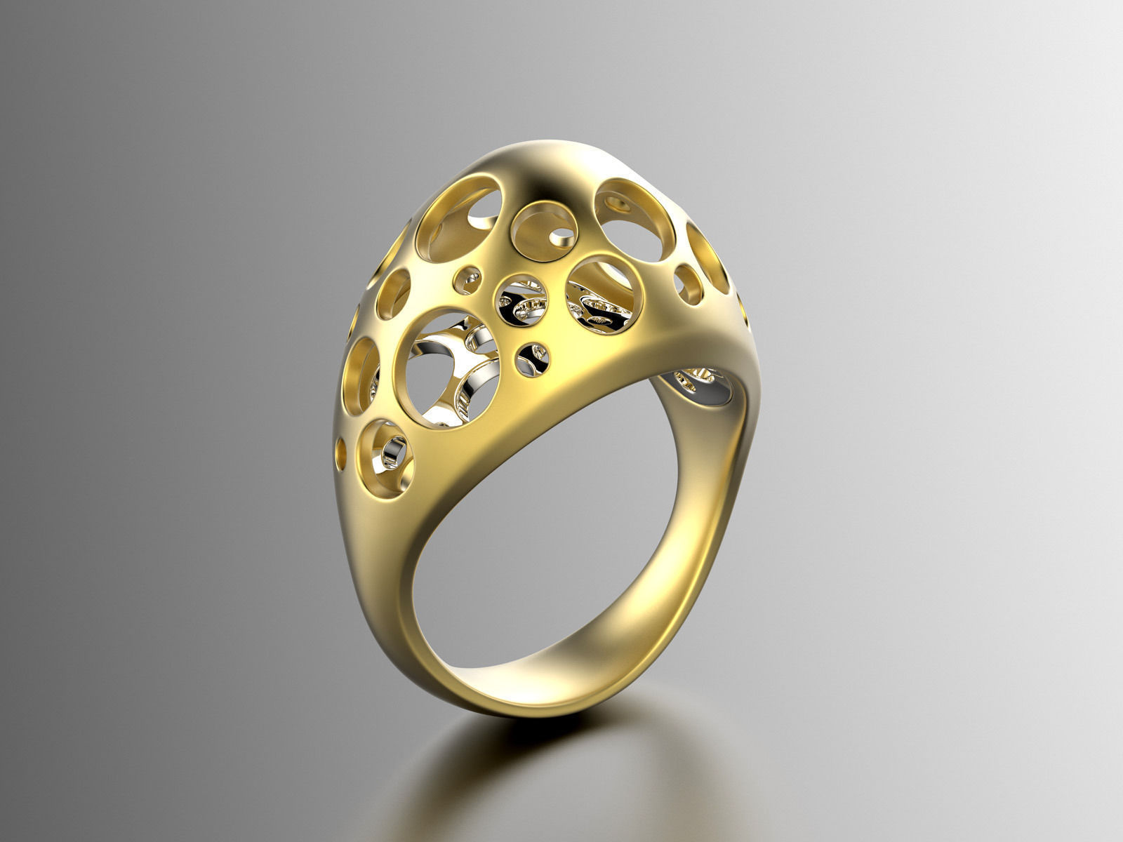 Easter eggs collection ring sets 2-3 hollow 0140 3D print model_3