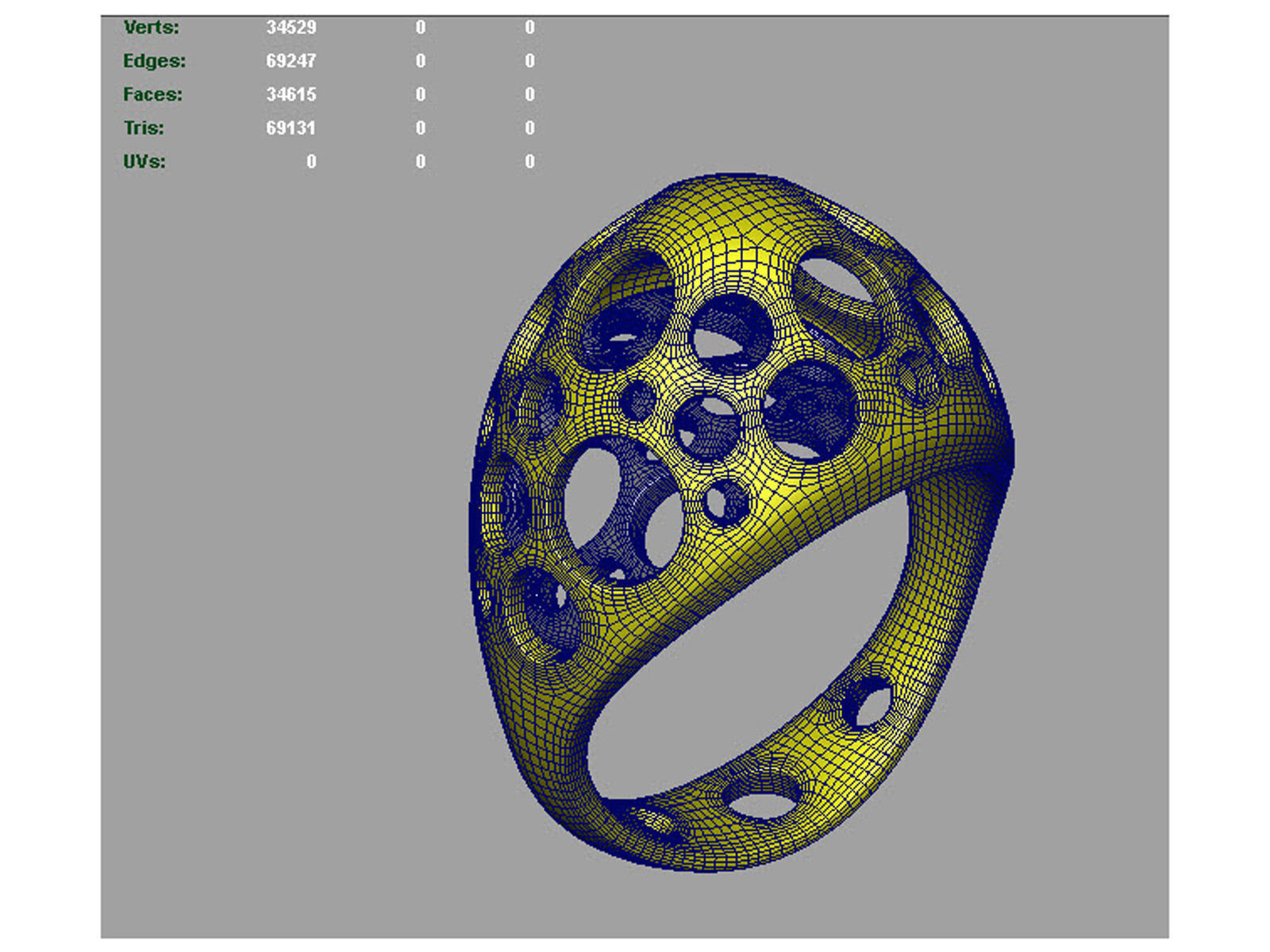 Easter eggs collection ring sets 2-3 hollow 0140 3D print model_9